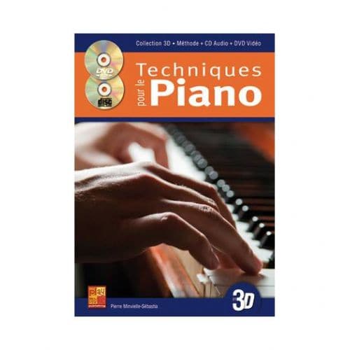 MINVIELLE-SEBASTIA - TECHNIQUES POUR LE PIANO EN 3D CD + DVD