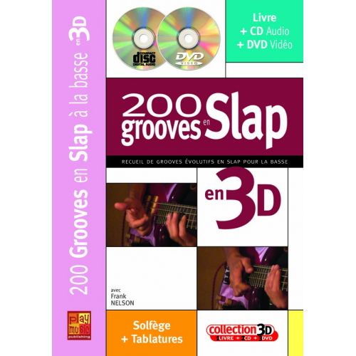  Nelson Franck - 200 Grooves En Slap En 3d Cd + Dvd