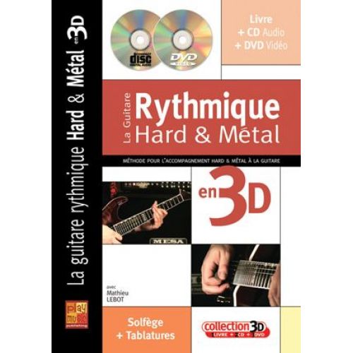 LABOT MATHIEU - GUITARE RYTHMIQUE HARD ET METAL 3D + CD + DVD - GUITARE