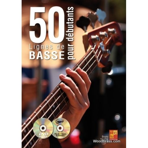 PLAY MUSIC PUBLISHING TAUZIN B. - 50 LIGNES DE BASSE POUR DEBUTANTS + CD 