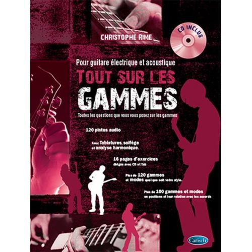 RIME CHRISTOPHE - TOUT SUR GAMMES + CD - GUITARE