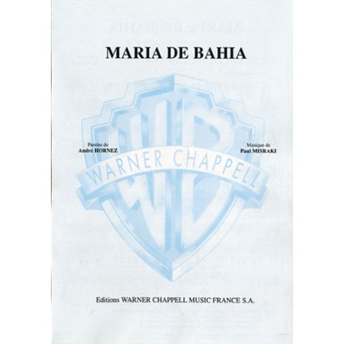 CARISCH MARIA DE BAHIA - PIANO, CHANT