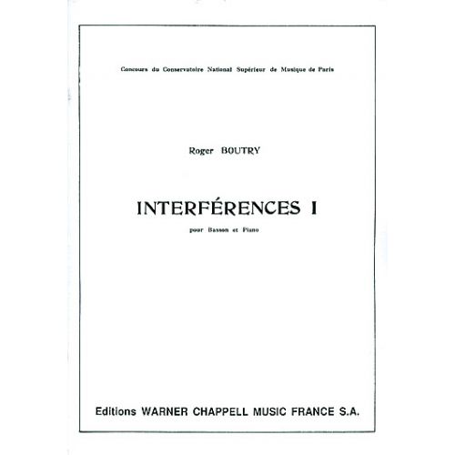 CARISCH BOUTRY - INTERFERENCES VOL. 1 - BASSON, PIANO