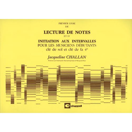 CARISCH CHALLAN JACQUELINE - 1ER LIVRE DE LECTURE DE NOTES ET D