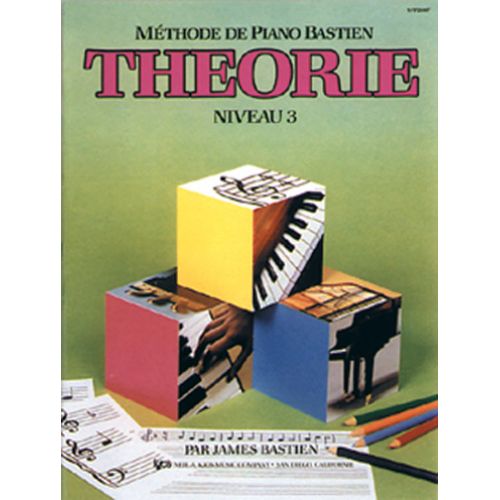 BASTIEN JAMES - METHODE DE PIANO BASTIEN THEORIE NIVEAU 3 - PIANO