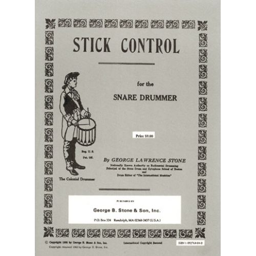 ALFRED PUBLISHING STICK CONTROL FOR THE SNARE DRUMMER - STONE GEORGE LAWRENCE