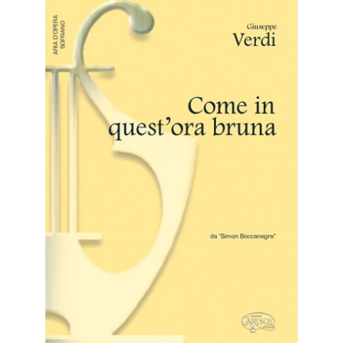 CARISCH COME IN QUEST'ORA BRUNA - PIANO, VOIX SOPRANO