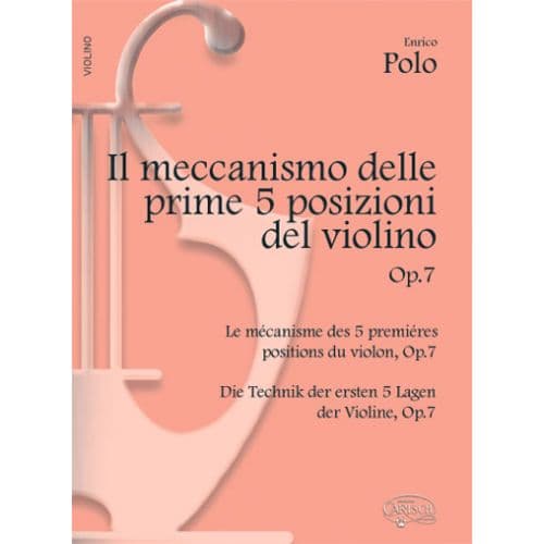 CARISCH POLO E. - LE MECANISME DES 5 PREMIERES POSITIONS DU VIOLON