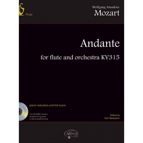 CARISCH MOZART W.A. - ANDANTE FOR FLUTE AND ORCHESTRA KV 315 + CD - FLUTE