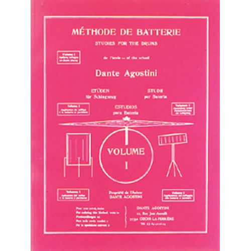 EDITIONS AGOSTINI AGOSTINI - METHODE DE BATTERIE VOL.1 : SOLFEGE BATTERIE