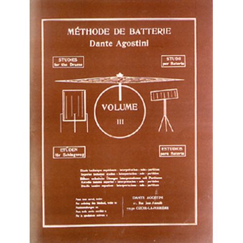 Agostini - Methode De Batterie Vol.3 : Techniques Superieures