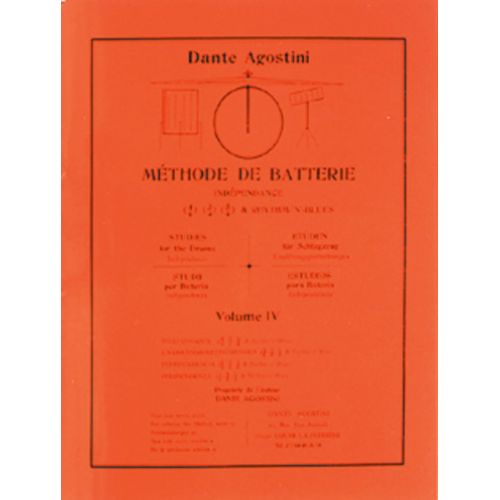 AGOSTINI - METHODE DE BATTERIE VOL.4 : INDEPENDANCE
