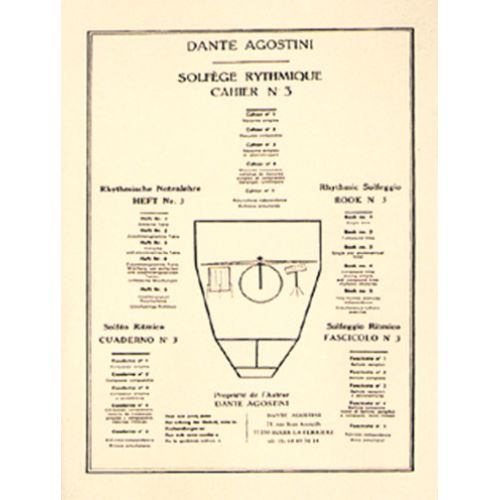 AGOSTINI - SOLFEGE RYTHMIQUE VOL. 3