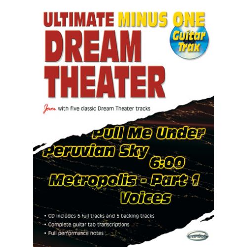 DREAM THEATER - ULTIMATE MINUS ONE GUITAR TRAX VOL.1 + CD