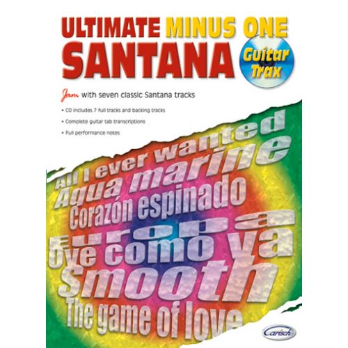 SANTANA CARLOS - ULTIMATE MINUS ONE GUITAR TRAX VOL.1 + CD
