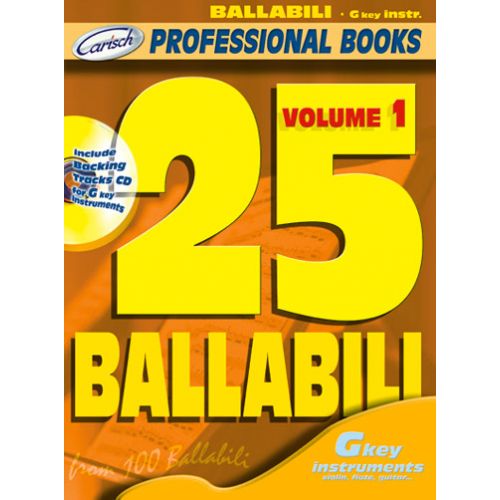 CARISCH 25 BALLABILI GKEY + CD - INSTRUMENTS EN DO