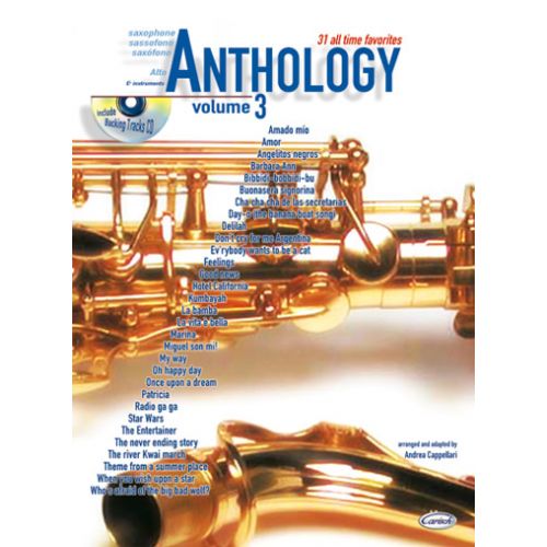 CAPPELLARI A. - ANTHOLOGY VOL.3 + CD - SAXOPHONE ALTO