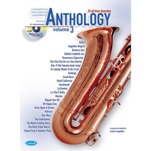 CARISCH CAPPELLARI A. - ANTHOLOGY VOL. 3 + CD - SAXOPHONE TENOR