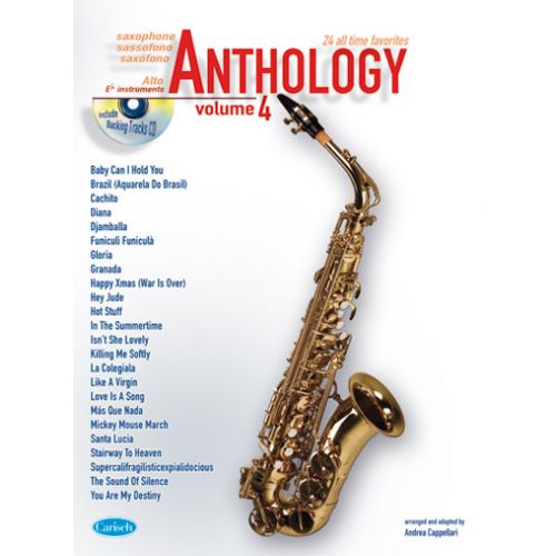 CARISCH Cappellari Andrea - Anthology Vol.4 + CD - Saxophone Alto
