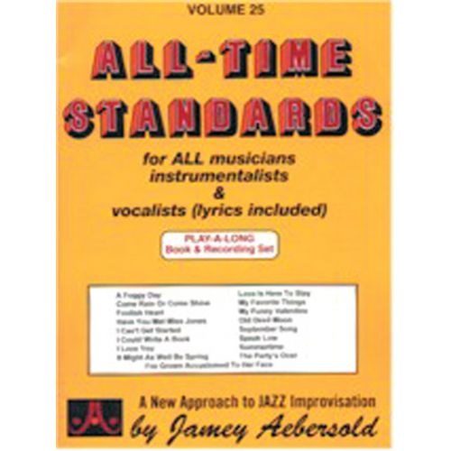 AEBERSOLD N°025 - ALL-TIME STANDARDS + 2 CD