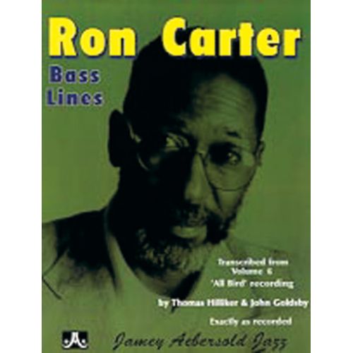 AEBERSOLD AEBERSOLD N006 - RON CARTER BASS LINES ?CHARLIE PARKER ALL BIRD?