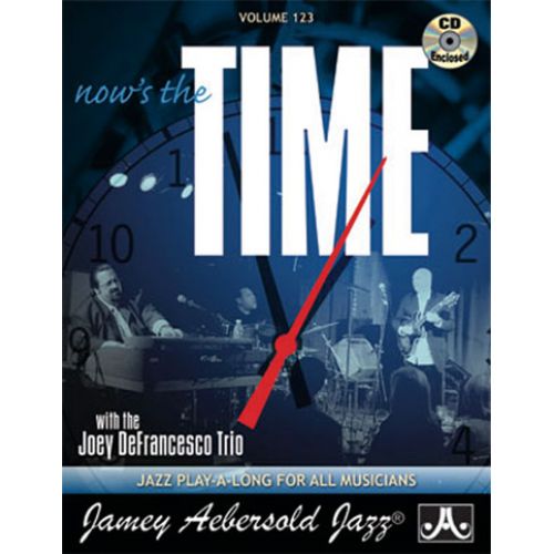 AEBERSOLD N° 123 - DEFRANCESCO JOEY - NOW'S THE TIME + CD - TOUS INSTRUMENTS