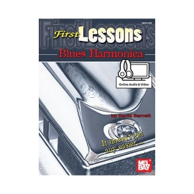 BARRETT DAVID - FIRST LESSONS BLUES HARMONICA + AUDIO and VIDEO ONLINE