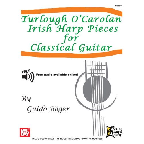 O'CAROLAN TURLOUGH - TURLOUGH O'CAROLAN IRISH HARP PIECES FOR CLASSICAL GUITAR - GUITAR