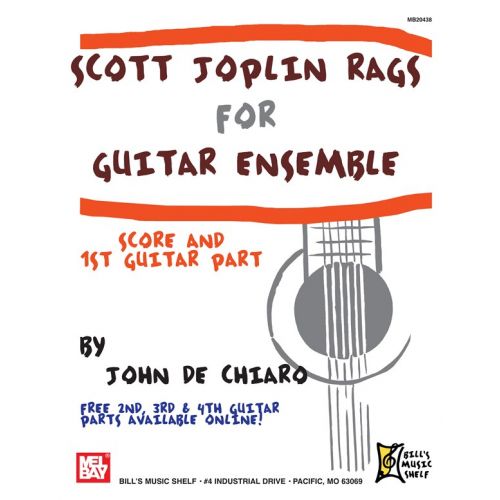 SCOTT JOPLIN - RAGS FOR GUITAR ENSEMBLE - GUITAR