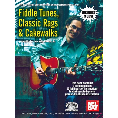 MUSIC SALES WIJNKAMP JR. LEO - FIDDLE TUNES, CLASSIC RAGS AND CAKEWALKS - GUITAR