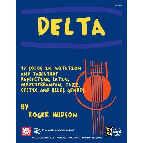 HUDSON ROGER - DELTA - 13 SOLOS IN NOTATION AND TABLATURE - GUITAR TAB