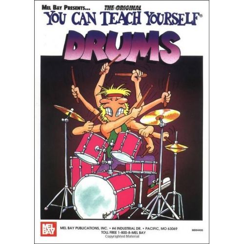 MEL BAY MORTON JAMES - YOU CAN TEACH YOURSELF DRUMS + CD + DVD - DRUM SET