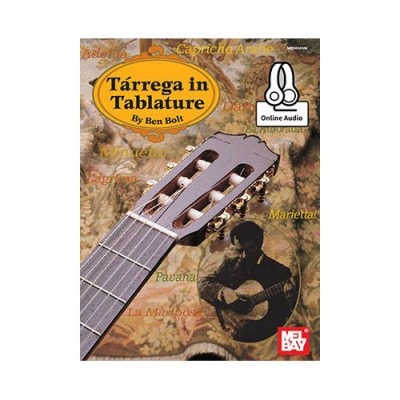 BOLT BEN - TARREGA IN TABLATURE + AUDIO ONLINE - GUITAR