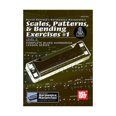 BARRETT DAVID - SCALES, PATTERNS AND BENDING EXERCISES VOL.1 + ONLINE AUDIO - HARMONICA