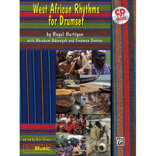 ALFRED PUBLISHING WEST AFRICAN RHYTHMS + CD - DRUM