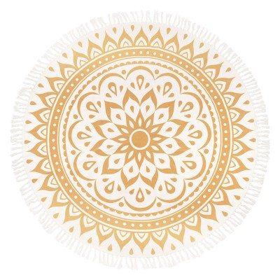 SONIC ENERGY SONIC ENERGY MEDITATION RUG, VINTAGE GOLD