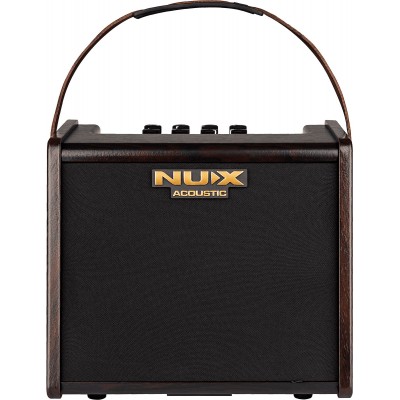 NUX 25 WATT ACOUSTIC AMP ON 2 CHANNEL BATTERY + EFFECTS