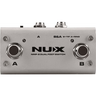 NUX NMP-2 FOOTSWITCH 2 VOIES AVEC LEDS - 3 MODES PEDALIER 