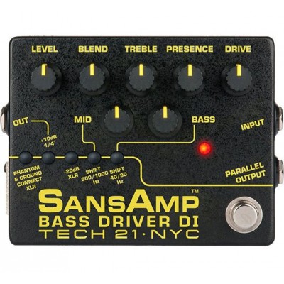 TECH21 SANSAMP BASS DRIVER DI V2 PREAMPLI POUR BASSE