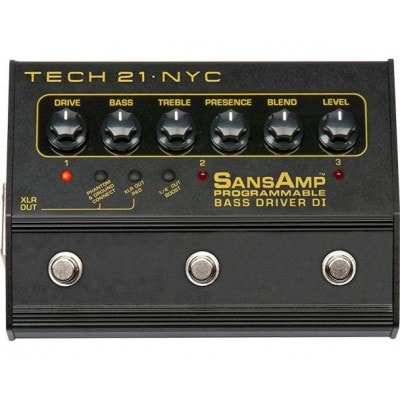 SANSAMP PROGRAMMABLE BASS DRIVER DI PREAMPLI POUR BASSE