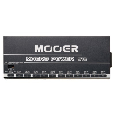 MOOER MACRO POWER S12, ALIMENTATION 9-12-15-18V