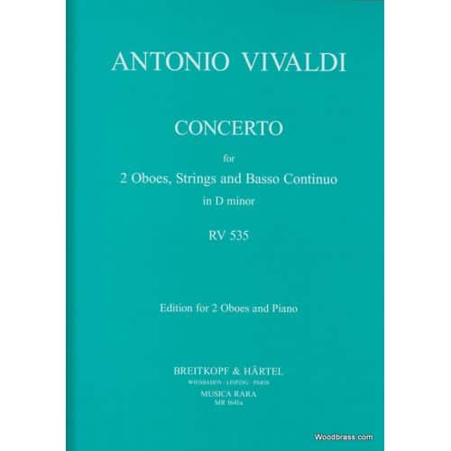 MUSICA RARA VIVALDI ANTONIO - CONCERTO IN D RV 535 - 2 OBOE, PIANO