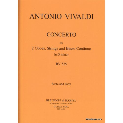 VIVALDI ANTONIO - CONCERTO IN D RV 535 - 2 OBOE, ORCHESTRA