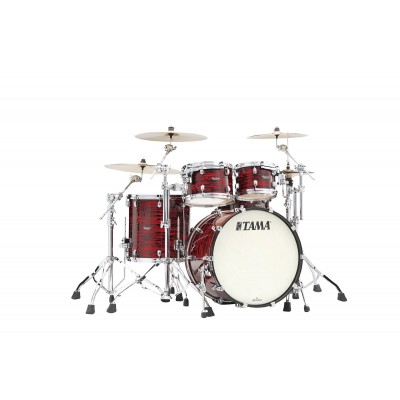 STARCLASSIC MAPLE STAGE 22 DRUM KIT, CHROME SHELL HARDWARE RED OYSTER