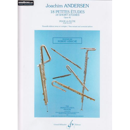 ANDERSEN JOACHIM - 18 PETITES ETUDES OP.41 - FLUTE