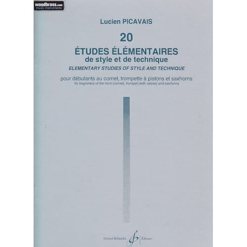 PICAVAIS LUCIEN - 20 ETUDES ELEMENTAIRES - TROMPETTE