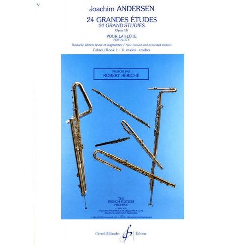 ANDERSEN JOACHIM - 24 GRANDES ETUDES OP.15 VOL.1