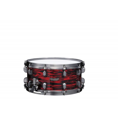 STARCLASSIC MAPLE 14X6.5 SNARE DRUM, SMOKED BLACK NICKEL SHELL HARDWARE RED OYSTER