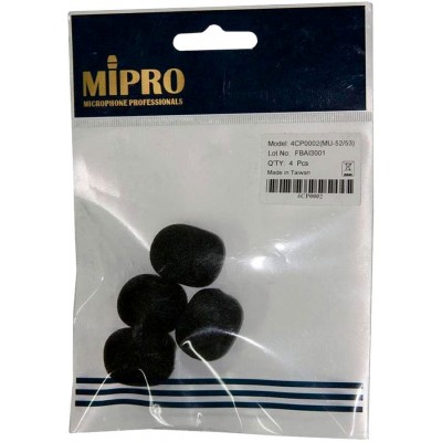 4CP0002 Set of 4 windshields for MU 53 HN microphone