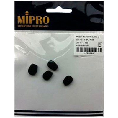 4CP0006 Set of 4 windshields for MU 55 HN microphone